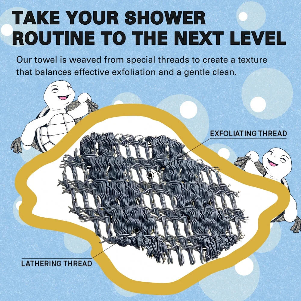 Exfoliating Antibacterial Shower Towel