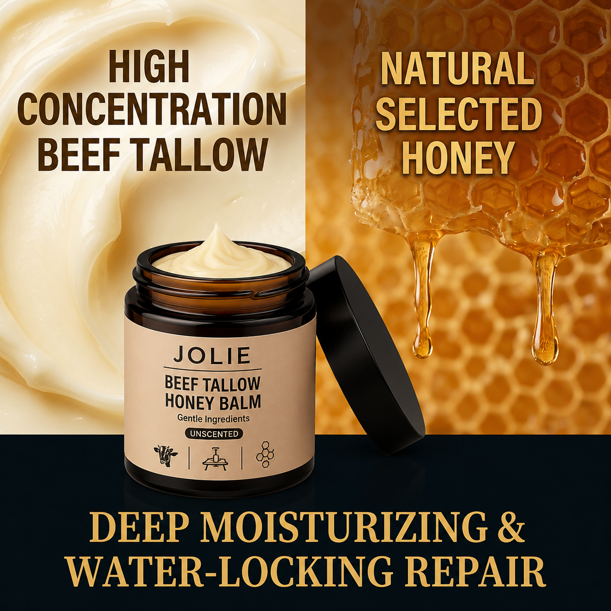 Organic Beef Tallow Honey Balm™